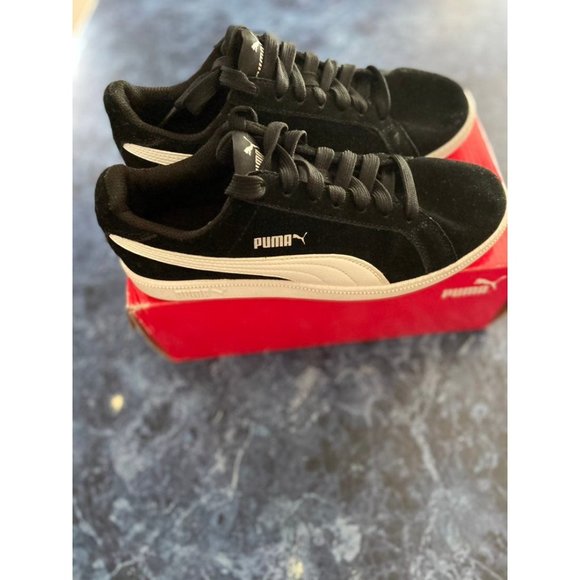 Puma Smash Fun Youth 5.5C Black Sneakers Size 5.5C. - Picture 4 of 8